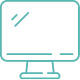 desktop computer line icon