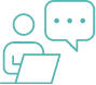 line icon of customer service chat